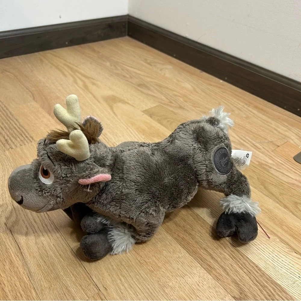 Disney Store Sven Plush Reindeer Plush Stuffed Animal Toy Gray Kids